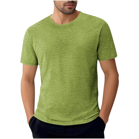 asjyhkr Mens Athletic Tshirts Cotton Short Sleeve Comfy Workout Running Gym Tees