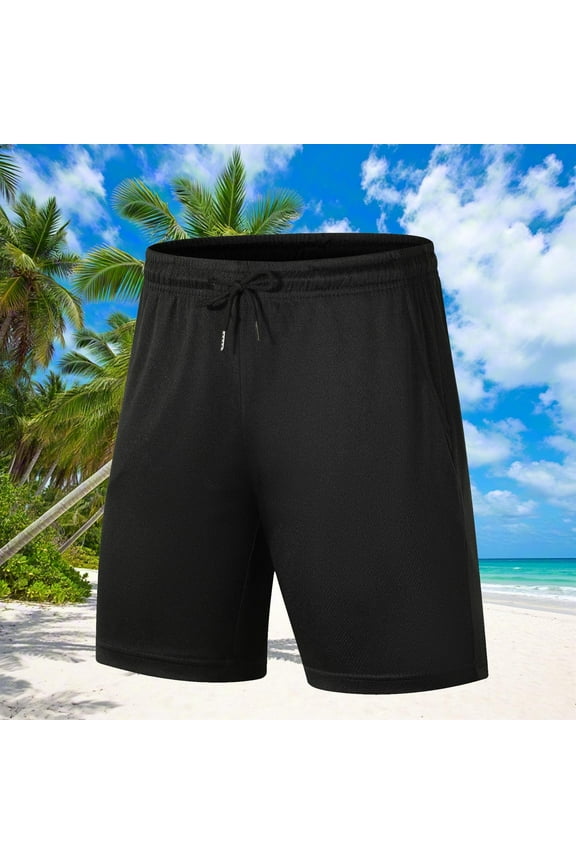 Mens Basketball Shorts Athletic Running Gym Shorts with Mesh Lining Breathable Quick Drying Drawstring(S-4XL)