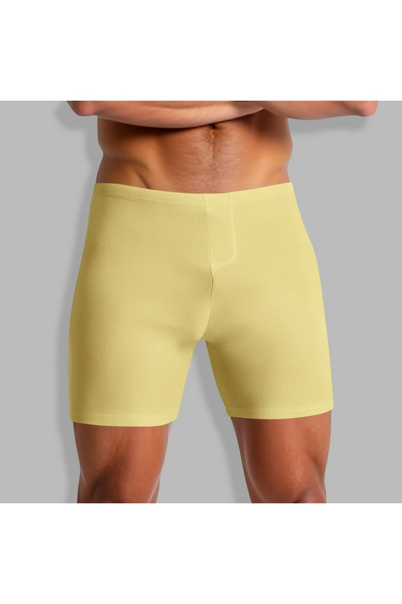 Mens Compression Shorts Elastic Waist Spandexs Biker Yoga Athletic Performance Baselayer Underwear