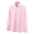 thumbnail image 1 of asjyhkr Mens Dress Shirts Lapel Long Sleeve Button Cardigan Shirts Casual Solid Color Fashion Stretch Breathable Work Business Tops, 1 of 5