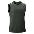 thumbnail image 1 of asjyhkr Mens Gym Tank Tops Sleeveless Shirts Quick-Dryiing Lightweight Moisture-Wicking Workout Running Basic Tees(S,Dark Gray), 1 of 4