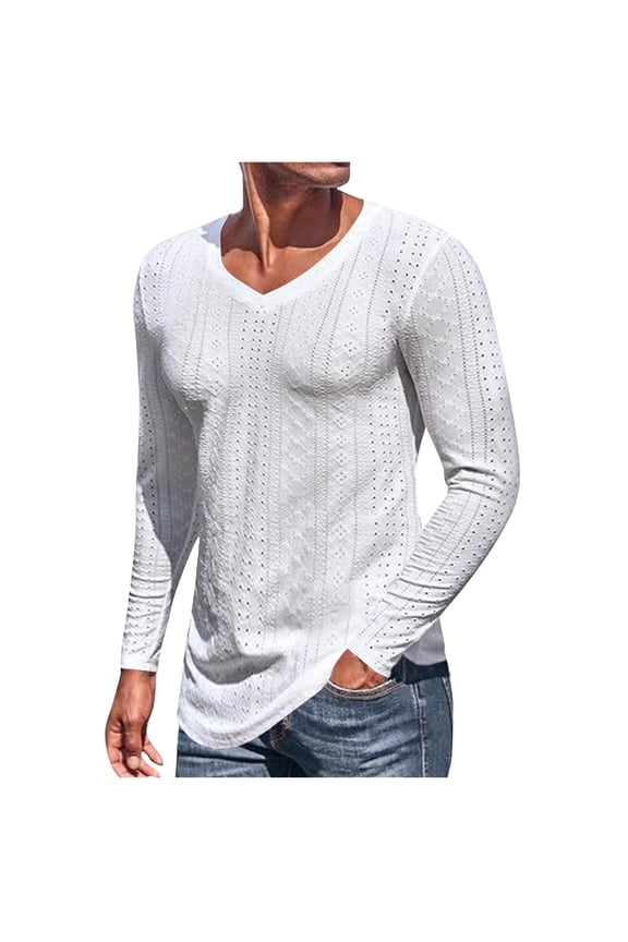 Mens Mesh Shirts Long Sleeve Crew Neck Pullover Lightweight Breathable Running Gym Workout Shirts