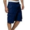 thumbnail image 1 of asjyhkr Mens Oversized Cargo Shorts Casual Low Waistband Summer with Multi Pockets Classic Cargo Stretch Shorts, 1 of 5