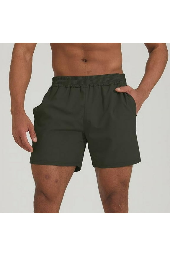 Mens Running Gym Shorts 5 Inch Inseam Quick Drying Quick Drying Breathable Athletic Shorts with Pockets