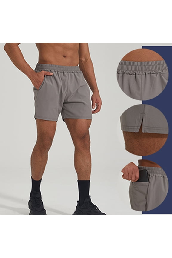 Mens Running Gym Shorts 5 Inch Inseam Quick Drying Quick Drying Breathable Athletic Shorts with Pockets