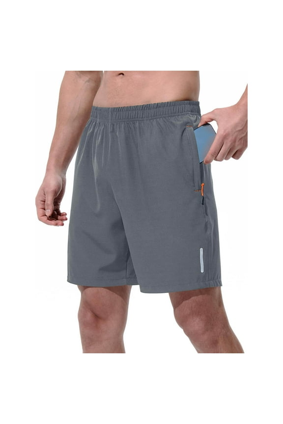 Mens Running Shorts with Pockets Stretch Lightweight Comfy Workout Running Athletic Shorts,Xs-3XL