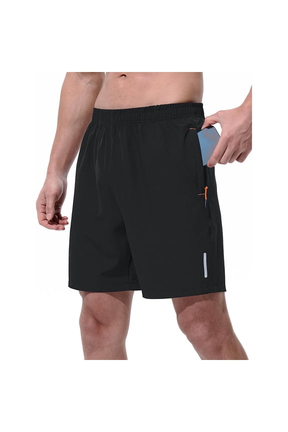 Mens Running Shorts with Pockets Stretch Lightweight Comfy Workout Running Athletic Shorts,Xs-3XL