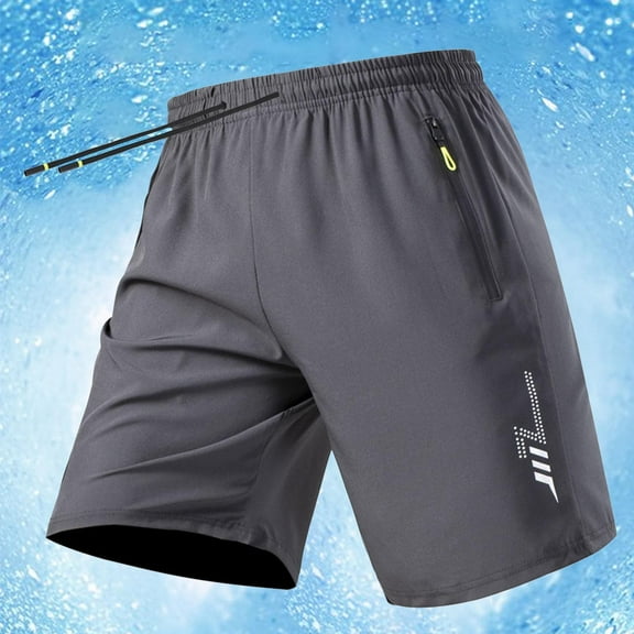 asjyhkr Mens Shorts Athletic Gym Running Hiking Shorts with Pockets Drawstring Quick Drying Camping Workout Shorts(M-5XL)