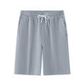 thumbnail image 1 of asjyhkr Mens Shorts Cotton Loungewear Drawstring Elastic Waist Plus Size Sleep Pajama Shorts with Pockets for Casual(M-5XL), 1 of 9