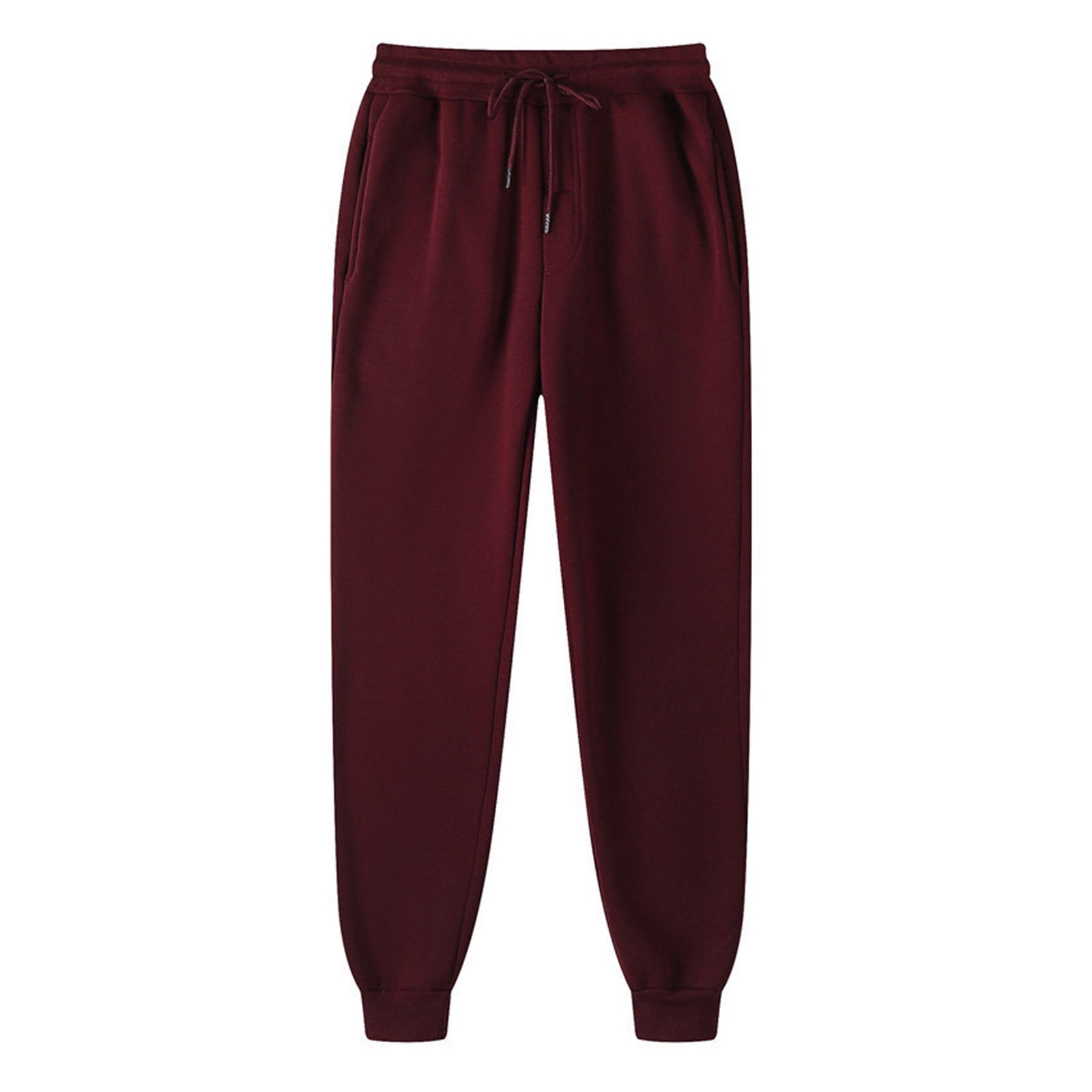 MOKEWEN Men's Tech Jogger Pants - Elastic Waist With Drawstring, Sporty Fit (Large, Asian Size - Check Chart)