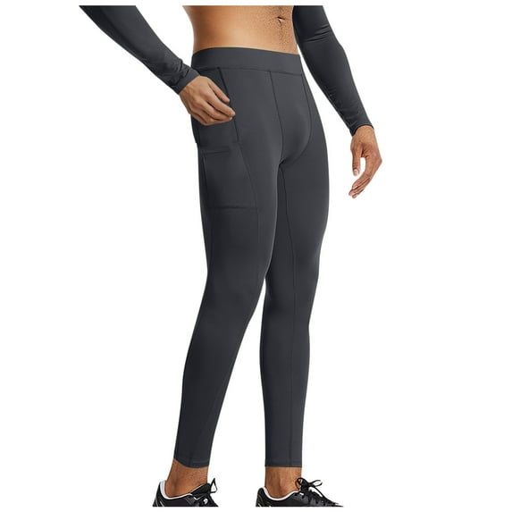 asjyhkr Mens Sweatpants Elastic Waist Leggings Tights Yoga Gym Running Pants with Pockets