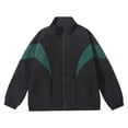 thumbnail image 1 of asjyhkr Mens Windbreaker Jacket Lightweight Casual Fall Daily Wear Classic Full Zip Oversize Streetwear Coat with Pocket(Medium,Black), 1 of 8