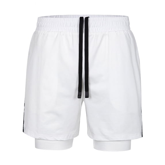 asjyhkr Mens Workout Shorts 2 in 1 Stretch Quick Drying Moisture-Wicking Breathable Running Gym Shorts with Pockets
