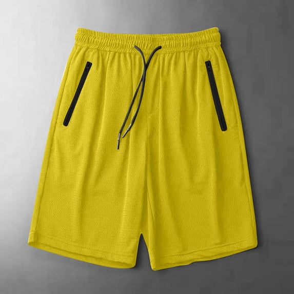 asjyhkr Mes Athletic Running Shorts Drawstring Elastic Waist with Mesh Breathable Gym Tennis Hiking with Zipper Pockets(S-5XL)
