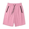 thumbnail image 1 of asjyhkr Mes Athletic Running Shorts Drawstring Elastic Waist with Mesh Breathable Gym Tennis Hiking with Zipper Pockets(S-5XL), 1 of 5