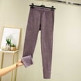 thumbnail image 1 of asjyhkr Pajama Pants Women Cotton Elastic Waist Leggings Casual Thermal Breathable Homewear Sleepwear Solid Color Bottom Cropped Pants, 1 of 3