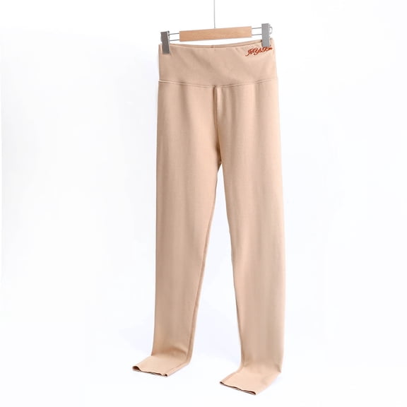 asjyhkr Pajama Pants Women High Waist Fleece Lined Thermal Breathable Casual Homewear Sleepwear Outdoor Base Layer Pant