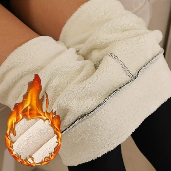 asjyhkr Pants for Women Fleece Warm Waist Casual Base Layer Thick Pants Womens Homewear Pants