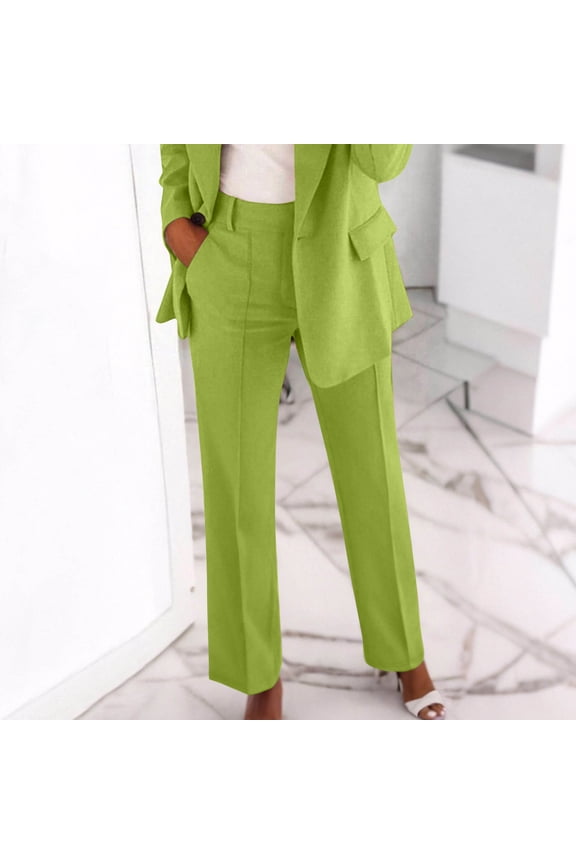 Plus Size Dress Pants for Women Button down Waist Casual Lightweight Breathable Hiking Work Business Pants with Pockets,S-5XL