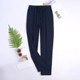 thumbnail image 1 of asjyhkr Plus Size Men Sleep Pants Lightweight Elastic Drawstring Home Pajama Pants with Pockets,L-4XL, 1 of 3