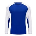 thumbnail image 1 of asjyhkr Plus Size Mens Athletic Shirts Long Sleeve Crew Neck Pullover Fashion Casual Color Block Breathable Running Gym Workout Tops,S-5XL, 1 of 6