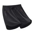 thumbnail image 1 of asjyhkr Plus Size Mens Athletic Shorts Drawstring Elastic Waist with Zipper Pockets Quick Drying Workout Shorts,M-5XL, 1 of 7