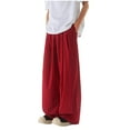 thumbnail image 1 of asjyhkr Plus Size Mens Capri Pants Lightweight Elastic Waist Drawstring Summer Beach Pants with Pockets,M-5XL, 1 of 3