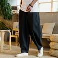 thumbnail image 1 of asjyhkr Plus Size Mens Casual Pants Stretch Drawstring Elastic Waist Hiking Golf Pants with Pockets,M-5XL, 1 of 6