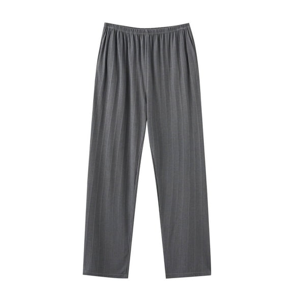 asjyhkr Plus Size Mens Pajama Pants Cotton Elastic Waist Lounge Sleep home Pants with Pockets,M-5XL