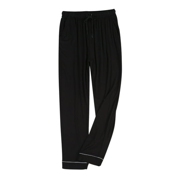 asjyhkr Plus Size Mens Pajama Pants Elastic Waist Drawstring Home Lounge Pants with Pockets,L-4XL