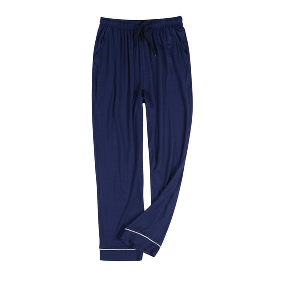 asjyhkr Plus Size Mens Pajama Pants Elastic Waist Drawstring Home Lounge Pants with Pockets,L-4XL