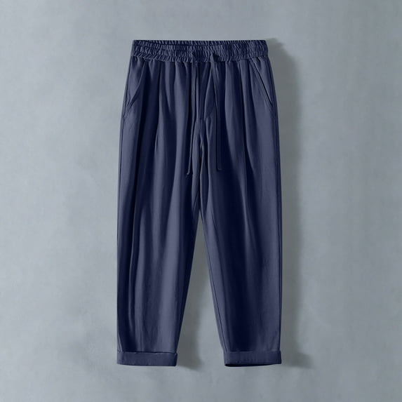 asjyhkr Plus Size Mens Sweatpants Breathable Elastic Waist Drawstring Jogger Running Workout Athletic Pants with Pockets,M-5XL