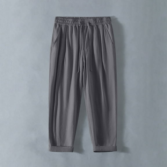 asjyhkr Plus Size Mens Sweatpants Breathable Elastic Waist Drawstring Jogger Running Workout Athletic Pants with Pockets,M-5XL