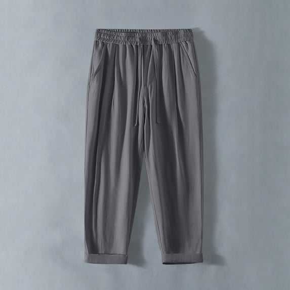 asjyhkr Plus Size Mens Sweatpants Breathable Elastic Waist Drawstring Jogger Running Workout Athletic Pants with Pockets,M-5XL