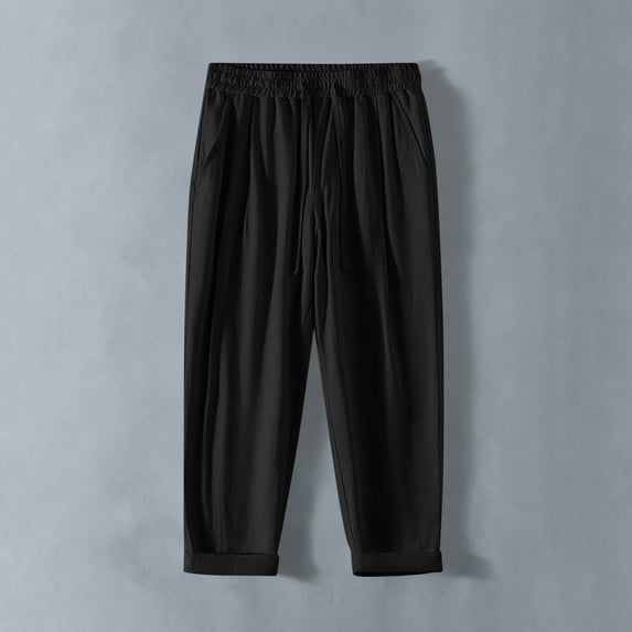 asjyhkr Plus Size Mens Sweatpants Breathable Elastic Waist Drawstring Jogger Running Workout Athletic Pants with Pockets,M-5XL