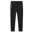 thumbnail image 1 of asjyhkr Plus Size Mens Sweatpants Lightweight Elastic Waist Drawstring Running Workout Pants with Zipper Pockets,M-4XL, 1 of 5