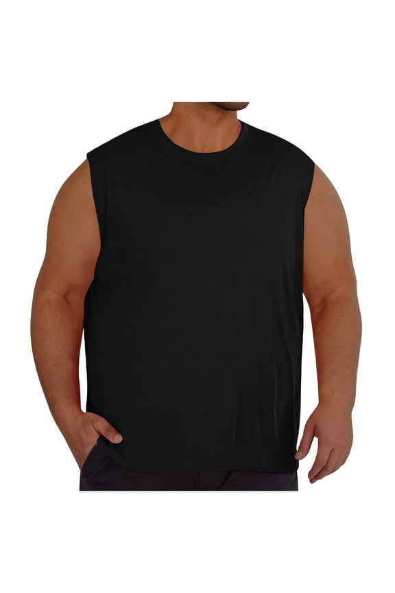 Plus Size Mens Tank Tops Sleeveless Shirts Loose Cotton Mesh Breathable Workout Gym Tees L-5XL