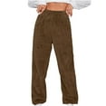 thumbnail image 1 of asjyhkr Plus Size Pajama Pants Women Fleece Lined Elastic Waist Jogger Thermal Casual Home Pants,XS-5XL, 1 of 5