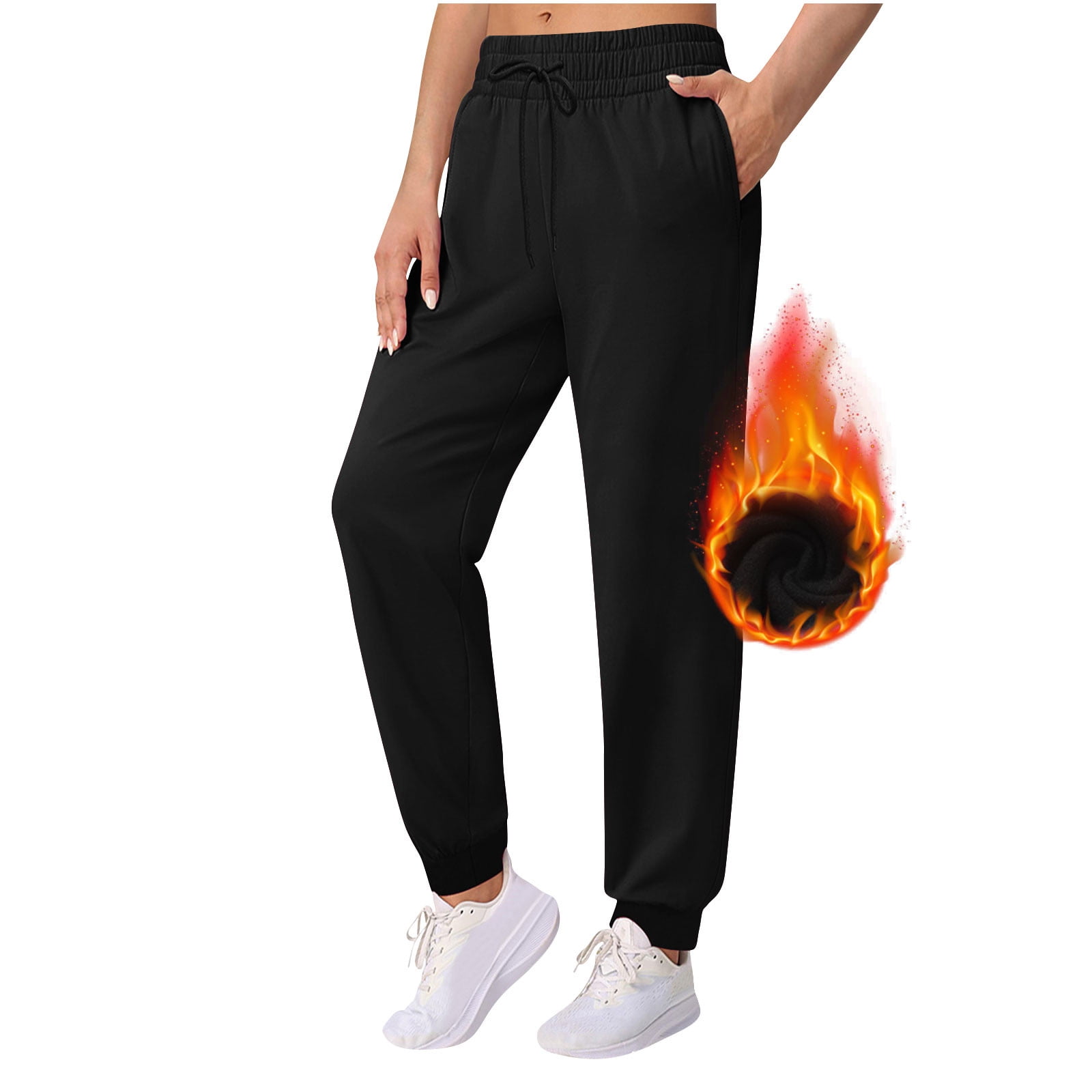 Plus Size Drawstring Elastic-Hem Sweatpants main image 1