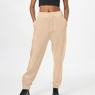 asjyhkr Plus Size Sweatpants Women Jogger Elastic Waist Drawstring Solid Color Loose Casual Hiking Workout Gym Pant with Pockets,S-5XL