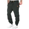 thumbnail image 1 of asjyhkr Plus Size Sweatpants for Men Drawstring Elastic Waist Jogger Casual Breathable Workout Running Pants with Pockets,Size M-4XL, 1 of 1