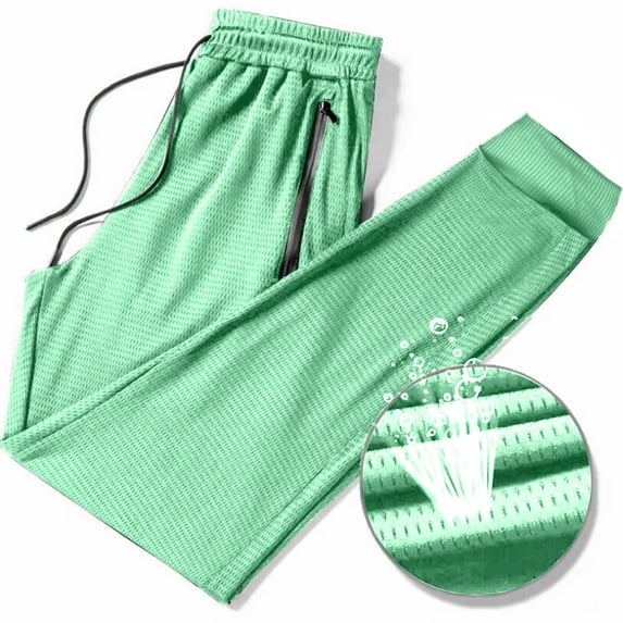 asjyhkr Plus Size Sweatpants for Men Drawstring Running Athletic Gym Joggers with Mesh Breathable and Zipper Pockets(S-5XL)