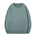 thumbnail image 1 of asjyhkr Plus Size Sweatshirts for Men Long Sleeve Crew Neck Pullover Solid Color Loose Casual Thermal Breathable Hiking Gym Workout Tops,S-4XL, 1 of 6