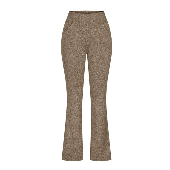 asjyhkr Plus Size Yoga Pants Women High Waist Wide Leg Casual Breathable Solid Color Running Gym Workout Pants with Pockets,S-4XL