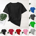 thumbnail image 1 of asjyhkr Mens Cotton T-Shirt Short Sleeve Crew Neck Tee Shirts Casual Solid Basic Tops, 1 of 5