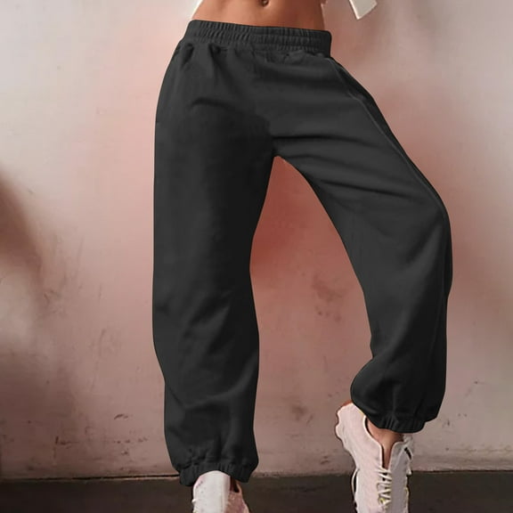asjyhkr Sweatpants Women High Waist Jogger Breathable Running Gym Workout Pants with Pockets