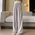 thumbnail image 1 of asjyhkr Sweatpants Women Wide Leg Drawstring High Waist Lightweight Running Workout Gym Athletic Pants with Pockets, 1 of 5