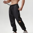 thumbnail image 1 of asjyhkr Sweatpants for Men Drawstring Elastic Waist Jogger Casual Solid Color Running Workout Gym Athletic Pants with Pockets, 1 of 9