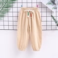 thumbnail image 1 of asjyhkr Toddler Boys Girls Elastic Waist Drawstring Jogger Sweatpants 2-9 Years Lightweight Comforty Casual Breathable Playing Workout Solid Color Pants,Size 90-130, 1 of 5