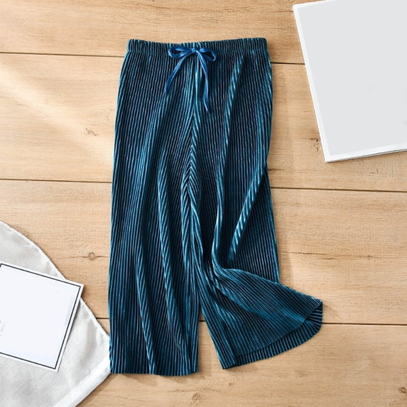 asjyhkr Toddler Kids Boys Girls Wide Leg Elastic Waist Drawstring Cropped Pants 2-15 Years Loose Casual Lightweight Workout Playing Solid Color Athletic Pants,Size 100-160